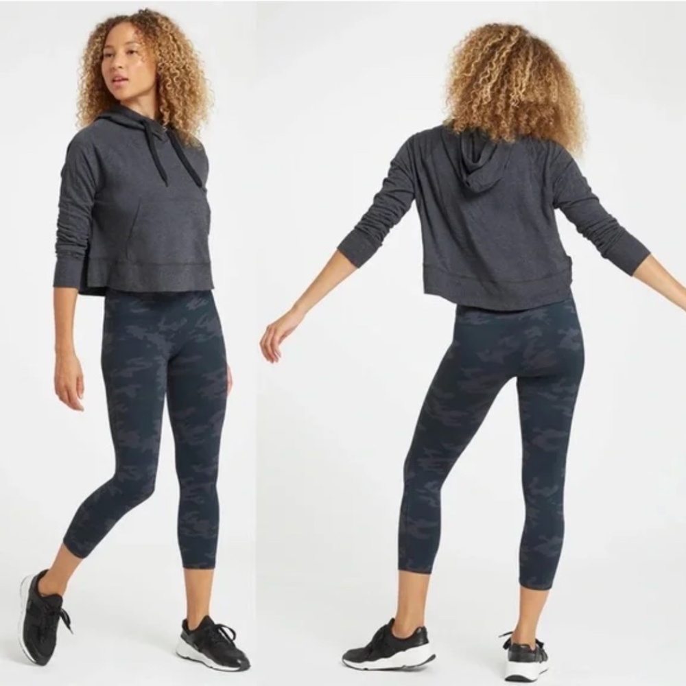 SPANX Black Camo Look At Me Now Seamless Leggings S - Picture 7 of 7